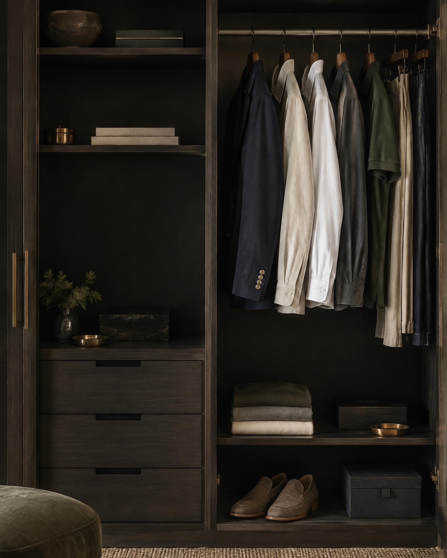 Guarda-roupa masculino estratégico com peças versáteis
